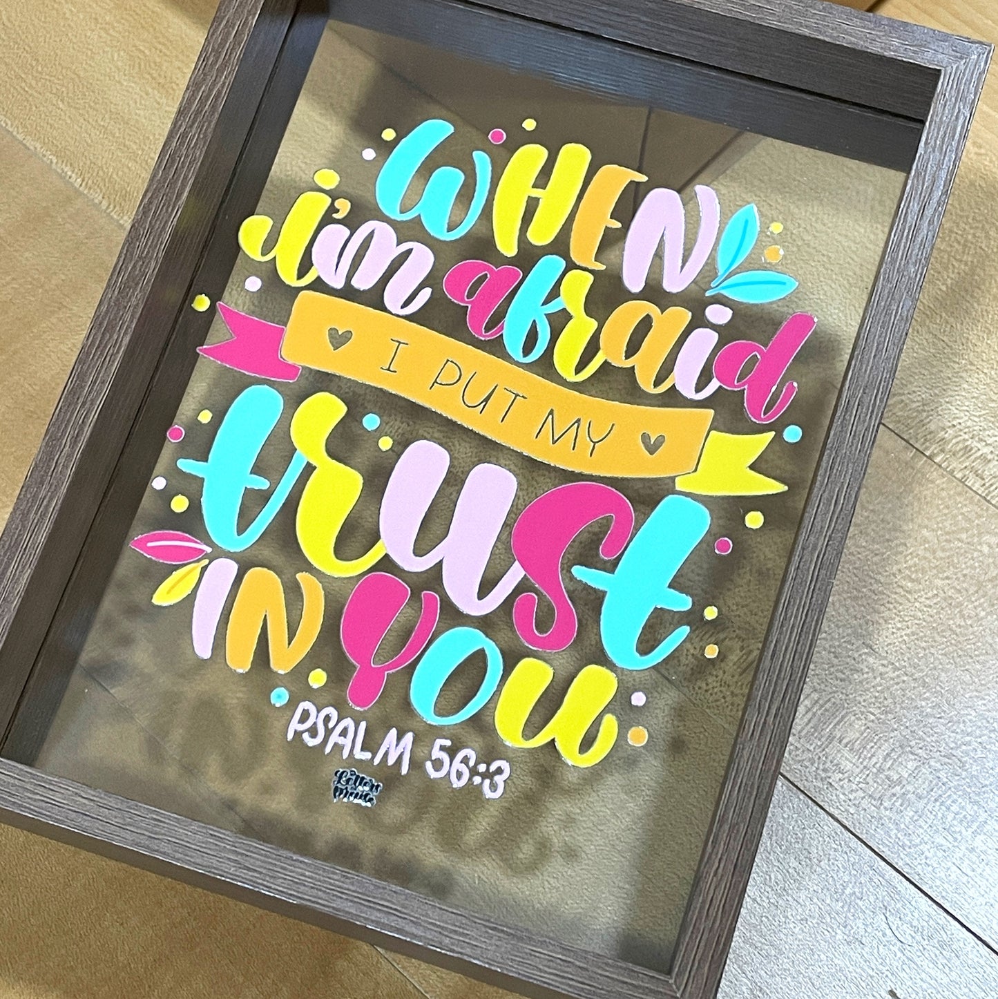 Bible Verse Clear Frame