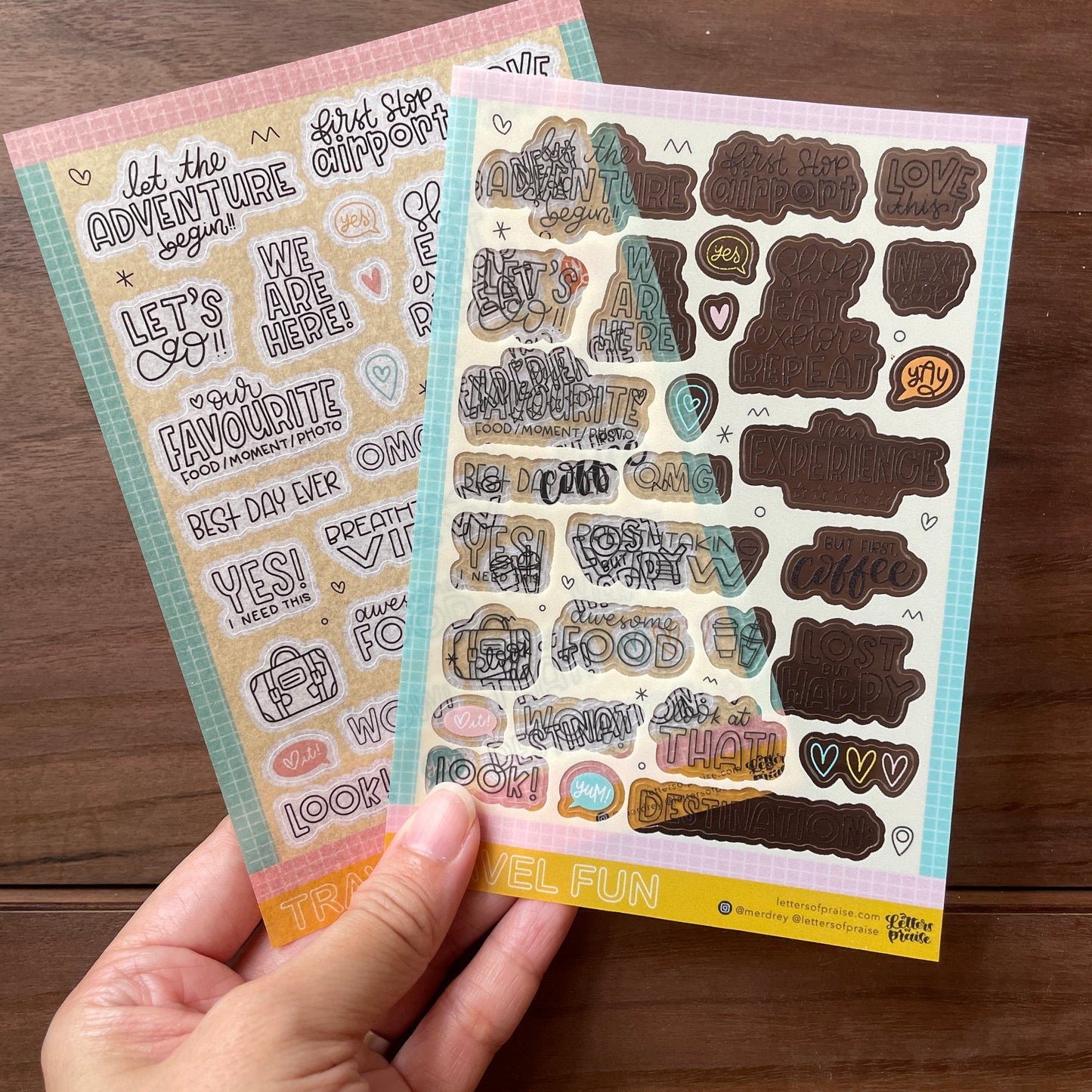 Sticker Sheet : Travel Fun