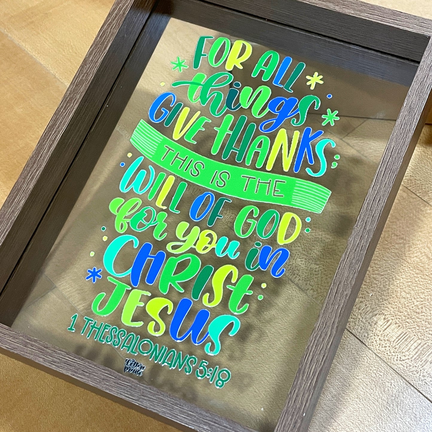 Bible Verse Clear Frame