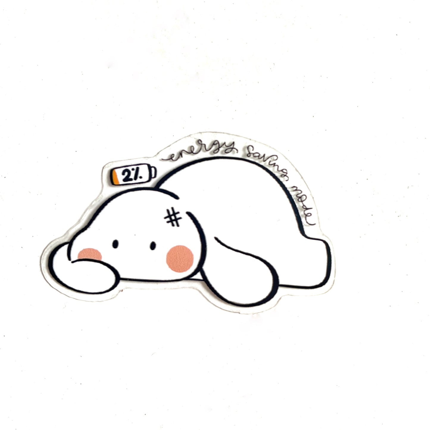 Die-Cut Stickers : Energy Saving Mode