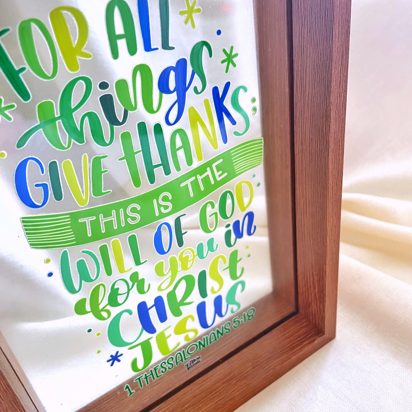 Bible Verse Clear Frame