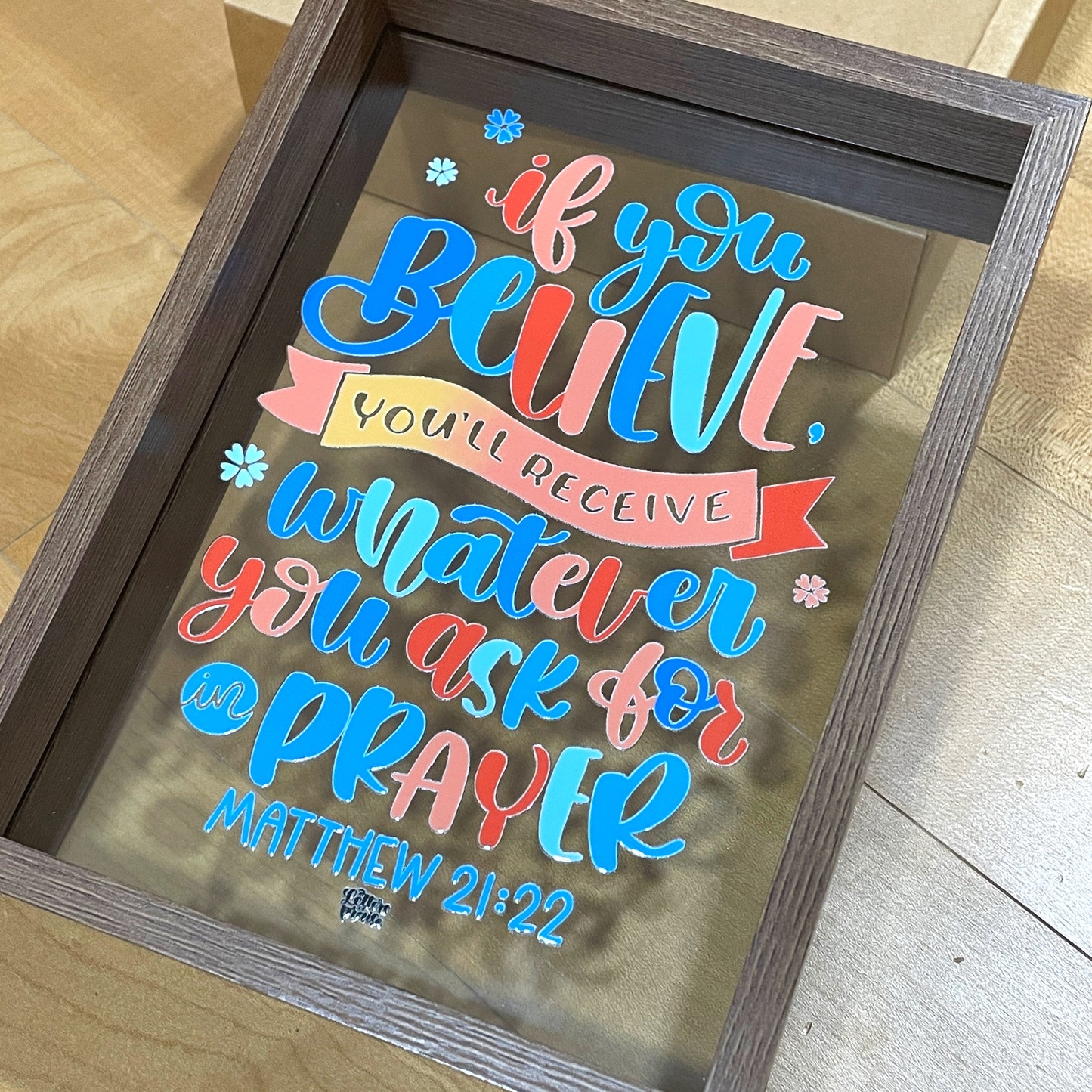 Bible Verse Clear Frame