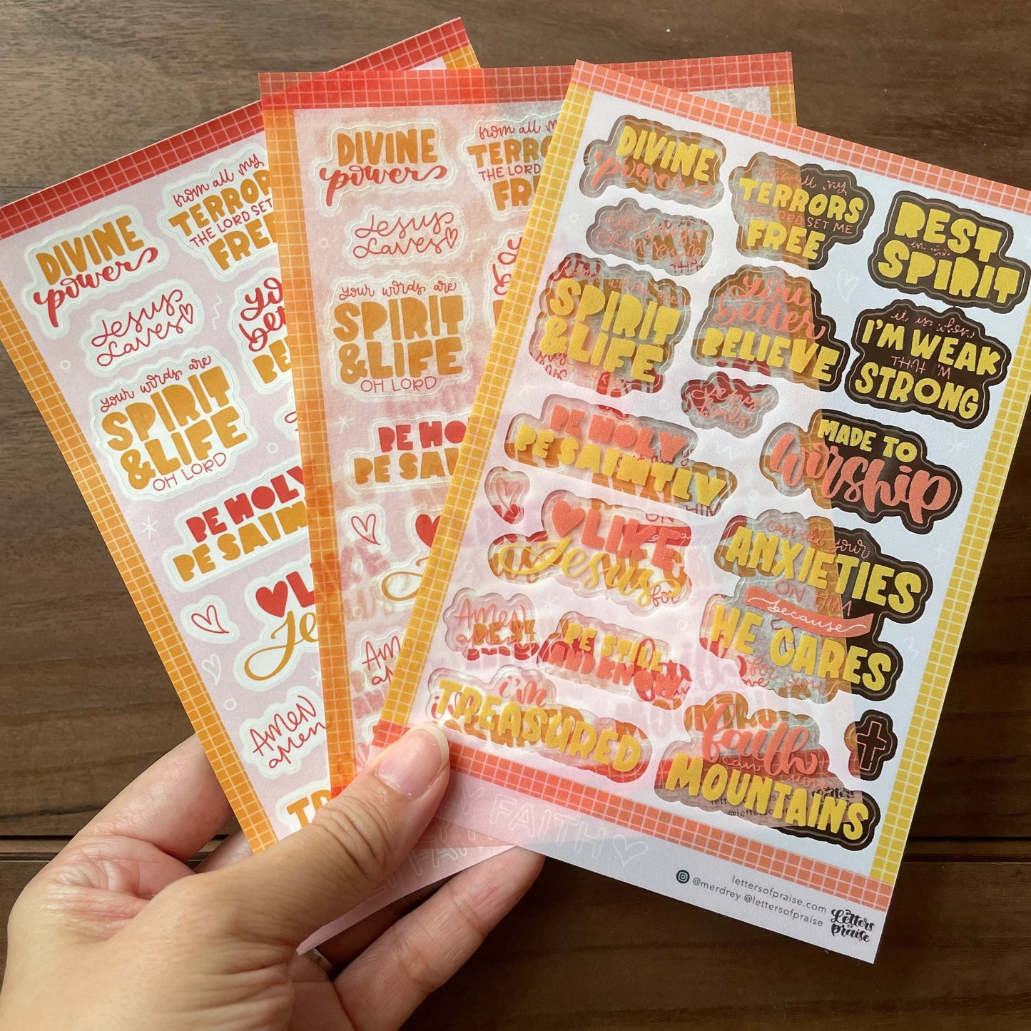 Sticker Sheet : Daily Faith