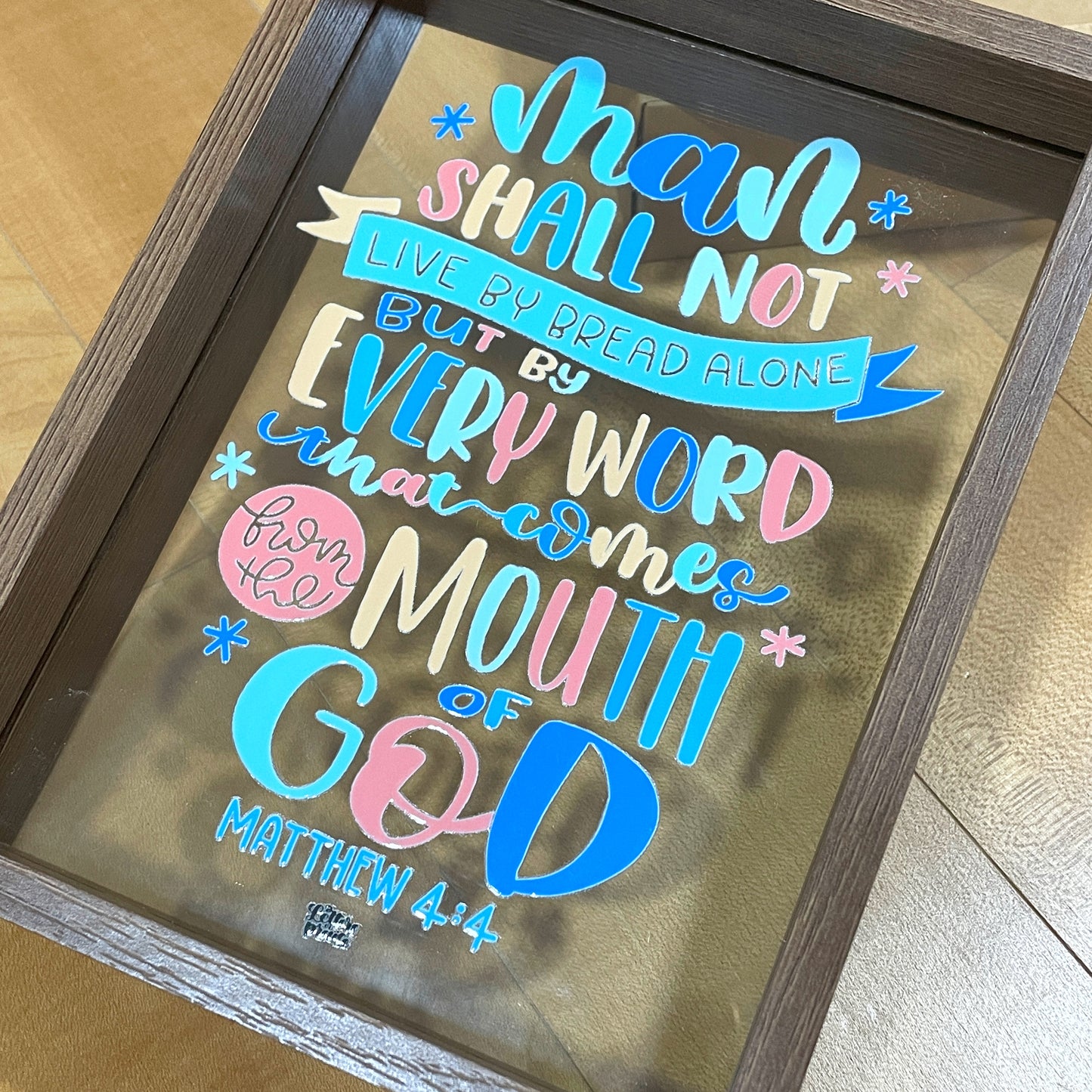Bible Verse Clear Frame