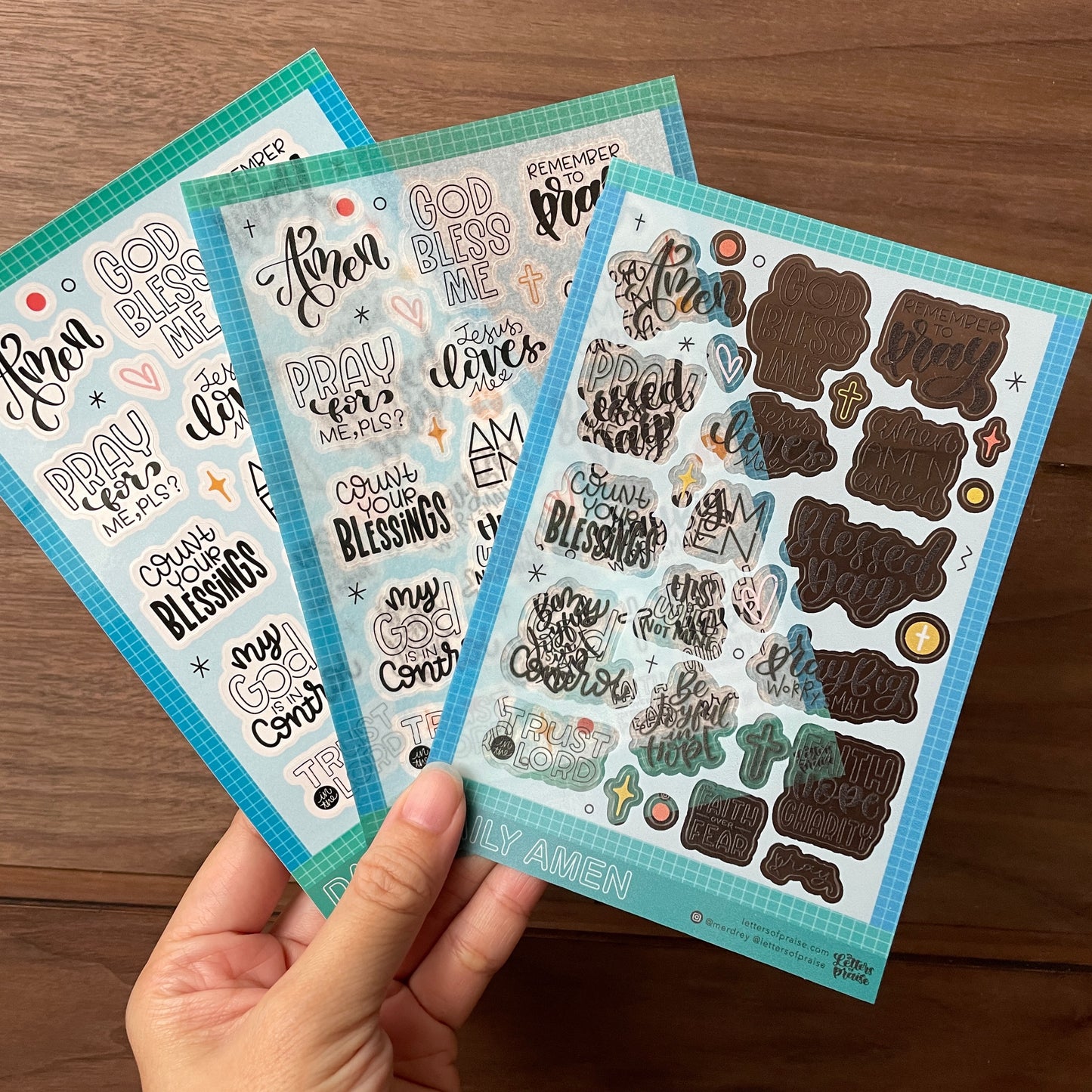 Sticker Sheet : Daily Amen