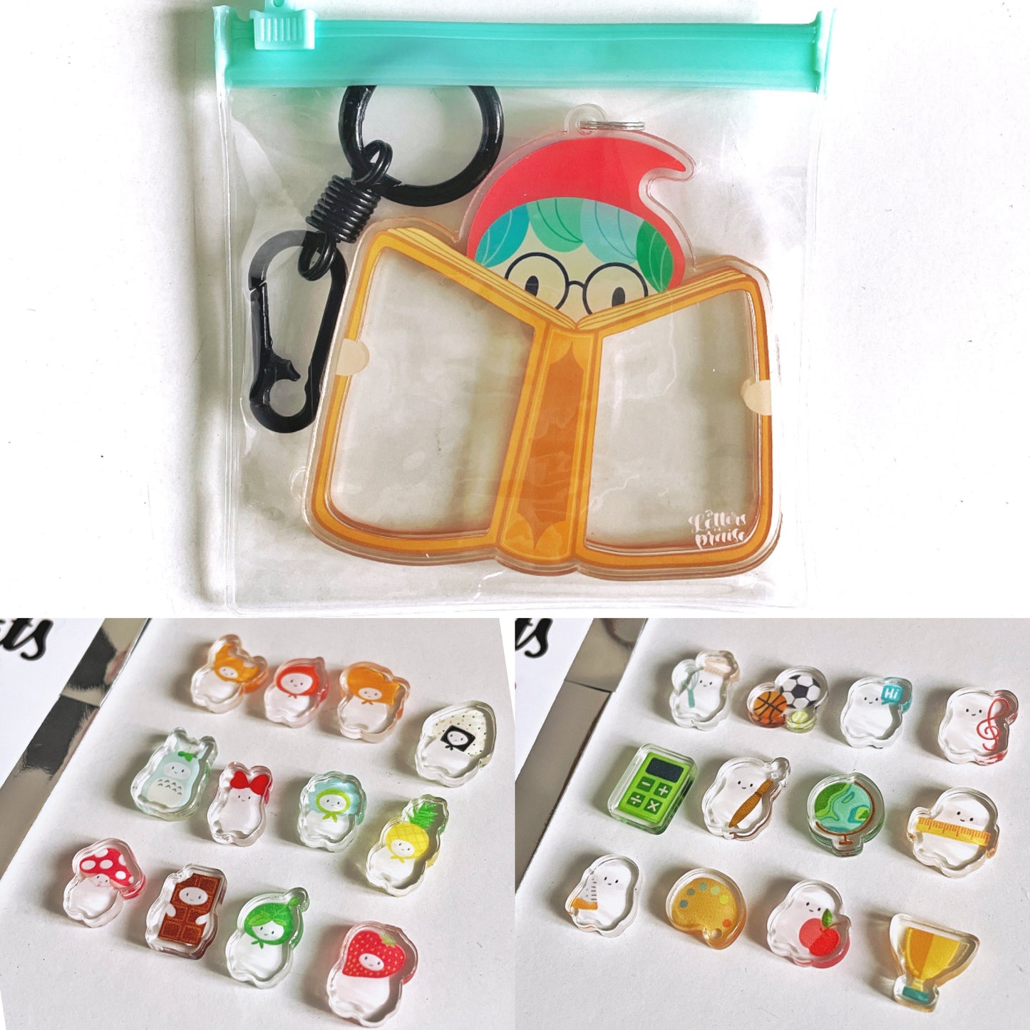 Mylo Book Shaker Keychain