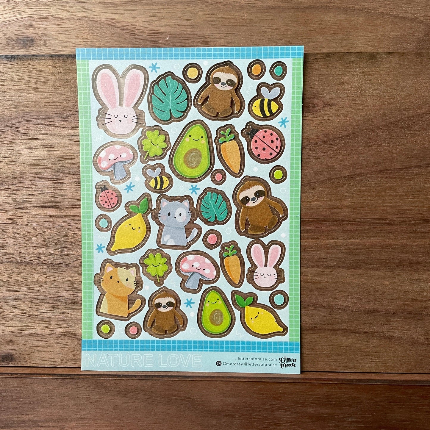 Sticker Sheet : Nature Love