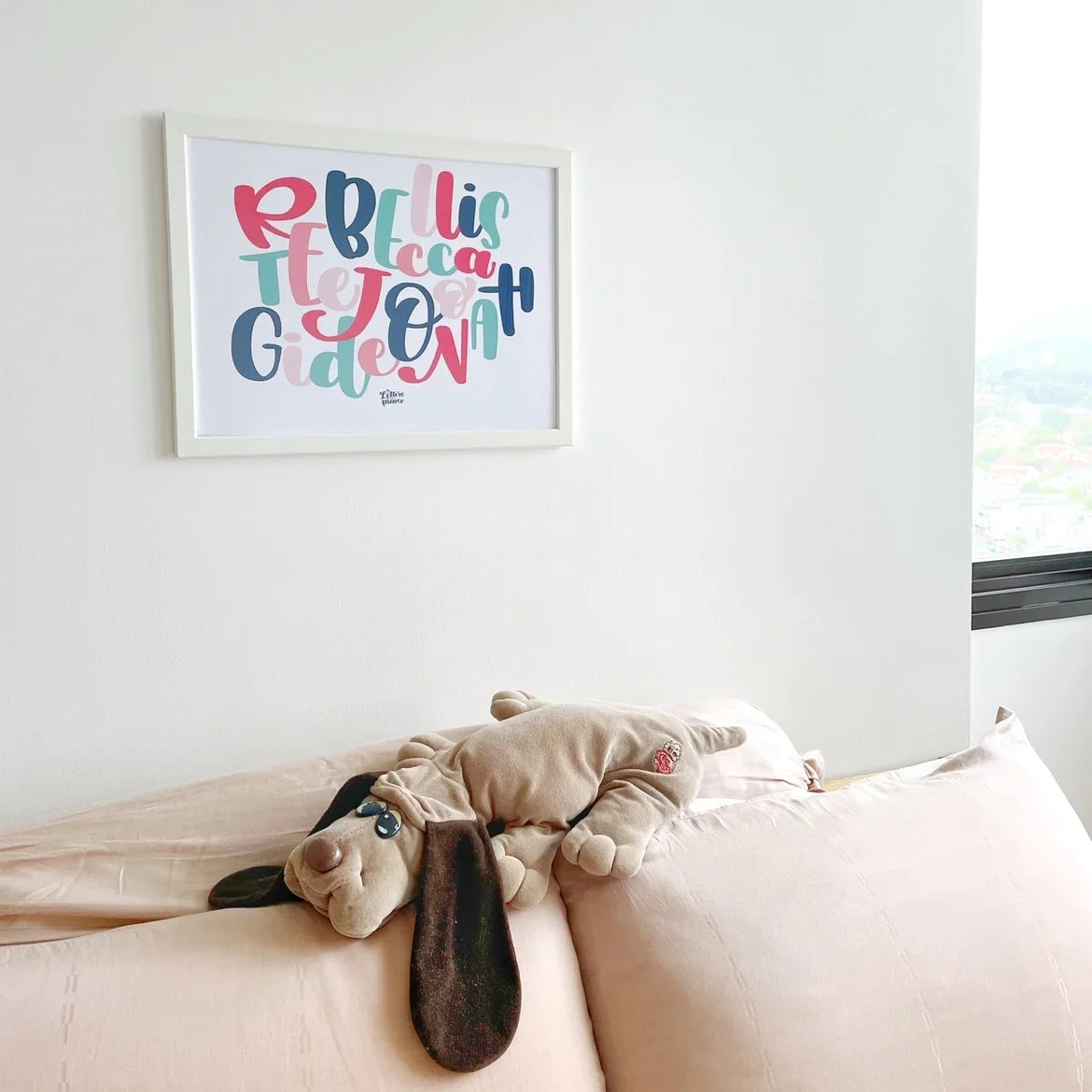 Customised Framed Family Name Portrait