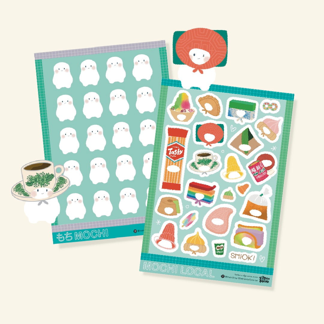 Mochi Dress-Up Local Sticker Sheet Set