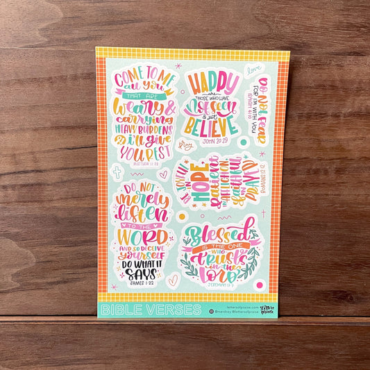 Bible Verses Sticker Sheet