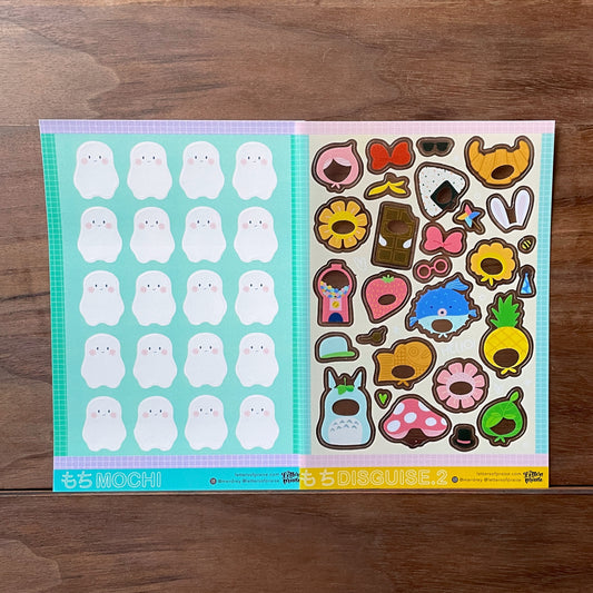 Mochi & Mochi Disguise 2 Sticker Sheet Set