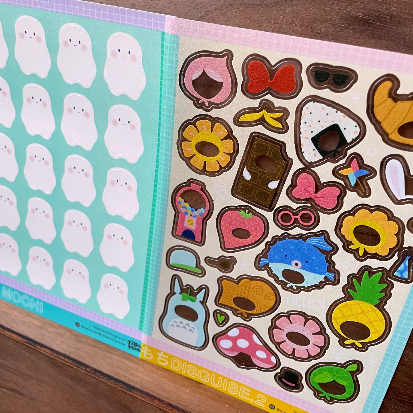 Mochi & Mochi Disguise 2 Sticker Sheet Set