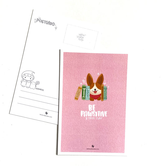 Postcards : Be Pawsitive