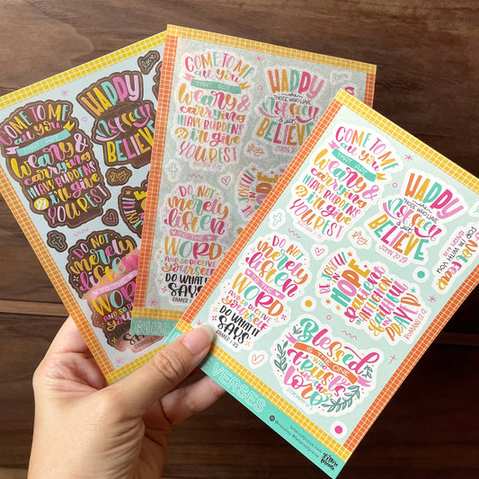 Bible Verses Sticker Sheet