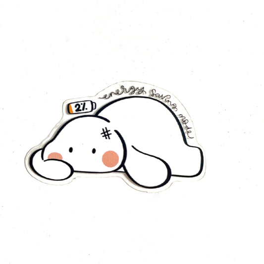 Die-Cut Stickers : Energy Saving Mode
