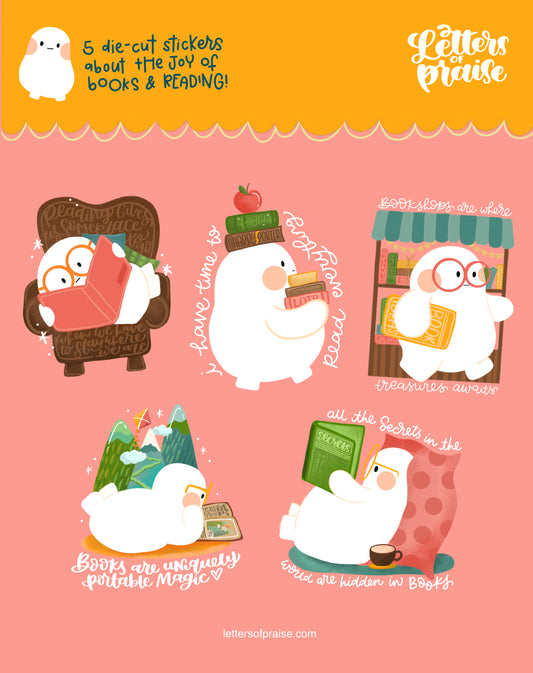 Die-Cut Sticker Pack: Books and Stories