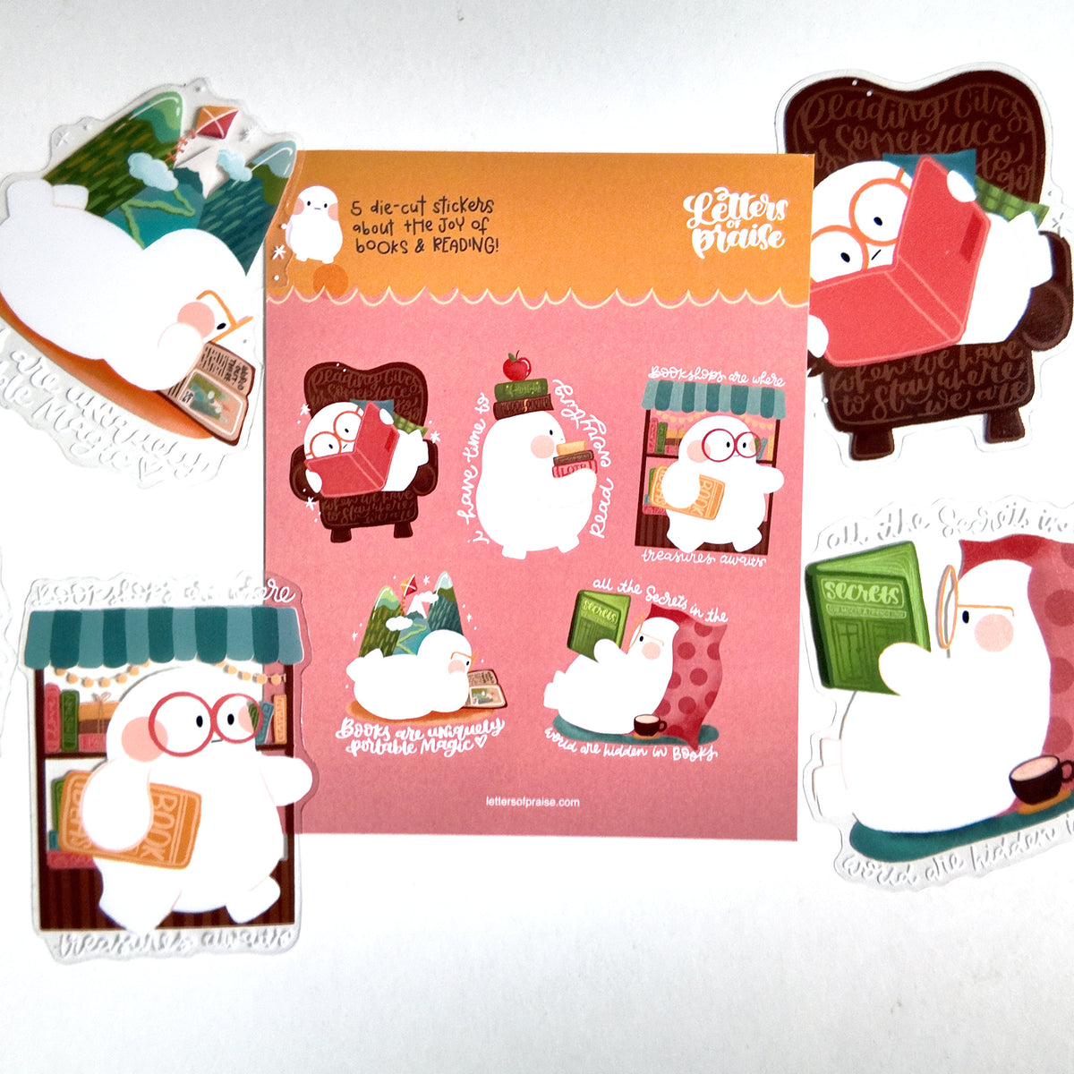 Die-Cut Sticker Pack: Books and Stories